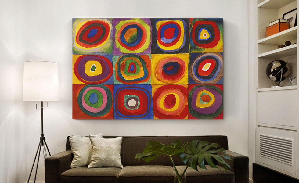 Color Study - Squares with Concentric Circles 1913