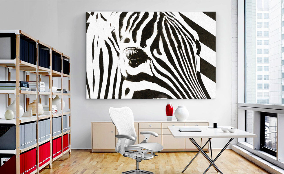 Zebra Stripes Painted Home decor