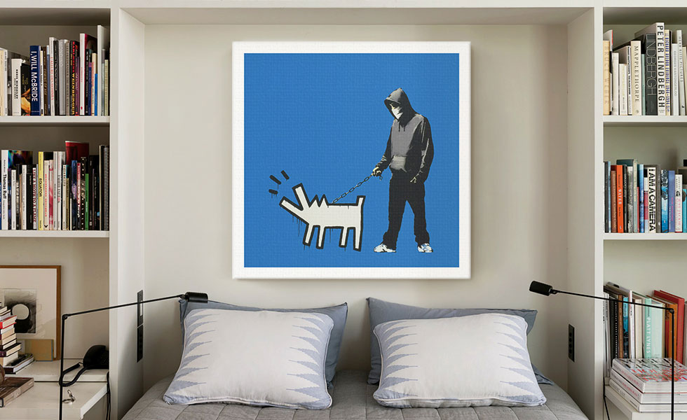 Choose Your Weapon Keith Haring Dog - Blue