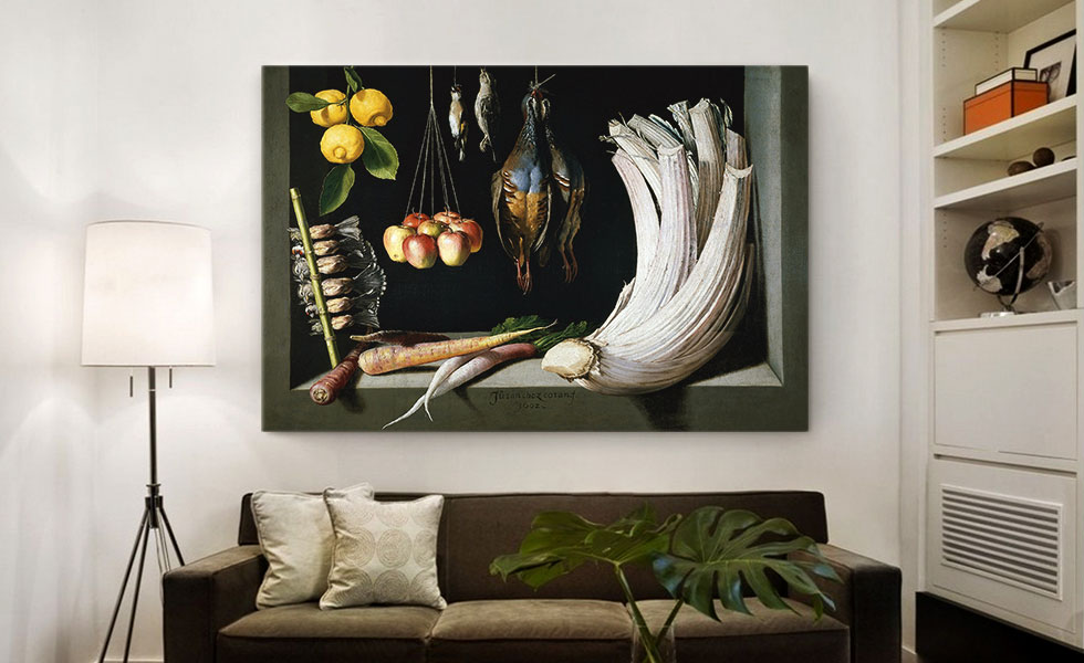 Still Life with Game Fowl Vegetables and Fruits